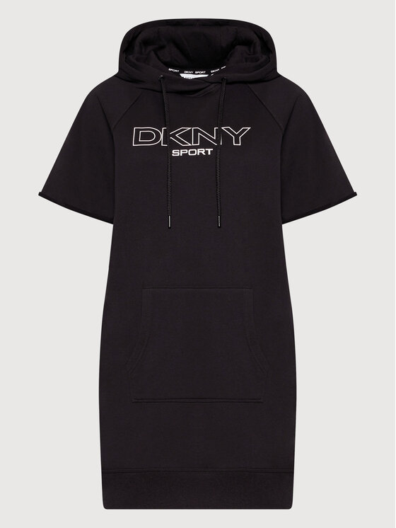 DKNY Sport Sukienka dzianinowa DP1D4601 Czarny Regular Fit zdjęcie nr 5