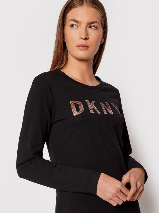 DKNY Sukienka codzienna DD1GN18R Czarny Regular Fit zdjęcie nr 4