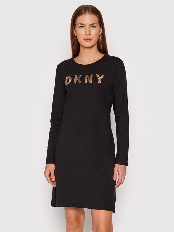 DKNY Sukienka codzienna DD1GN18R Czarny Regular Fit