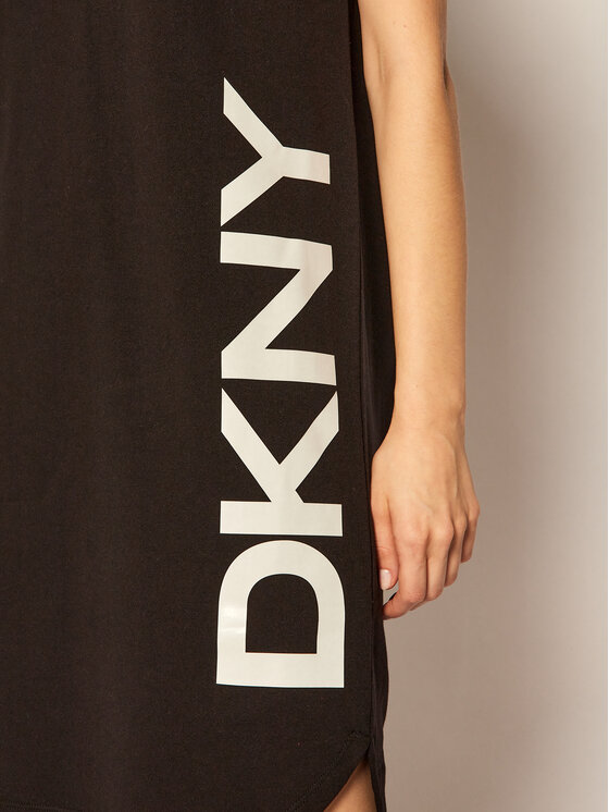 DKNY Sukienka codzienna P0RD1B2J Czarny Regular Fit zdjęcie nr 4