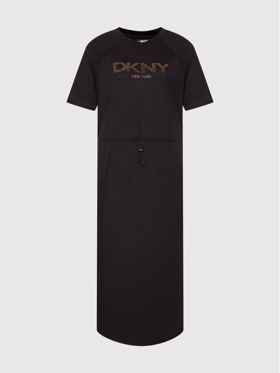 DKNY Sukienka codzienna P1FTCEGQ Czarny Regular Fit zdjęcie nr 5