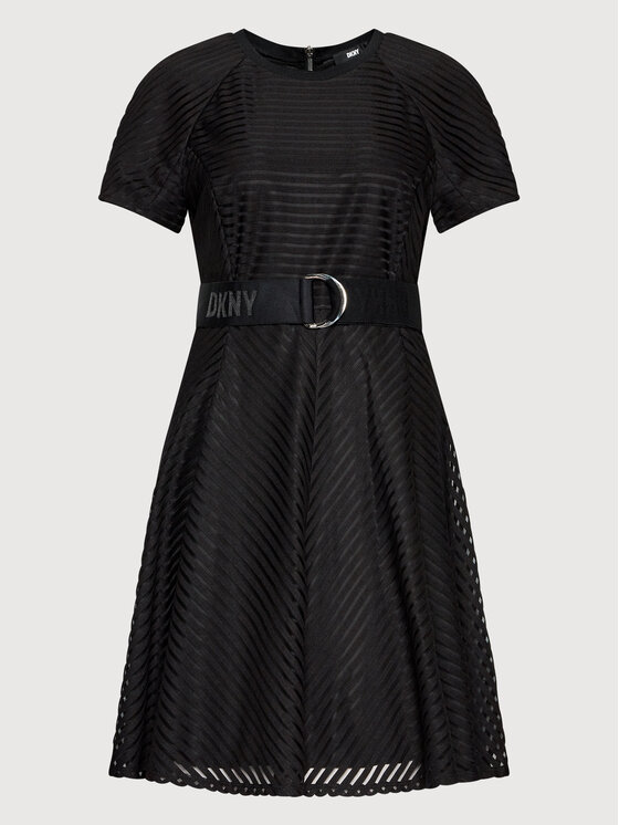 DKNY Sukienka codzienna P2AB7M14 Czarny Regular Fit zdjęcie nr 5