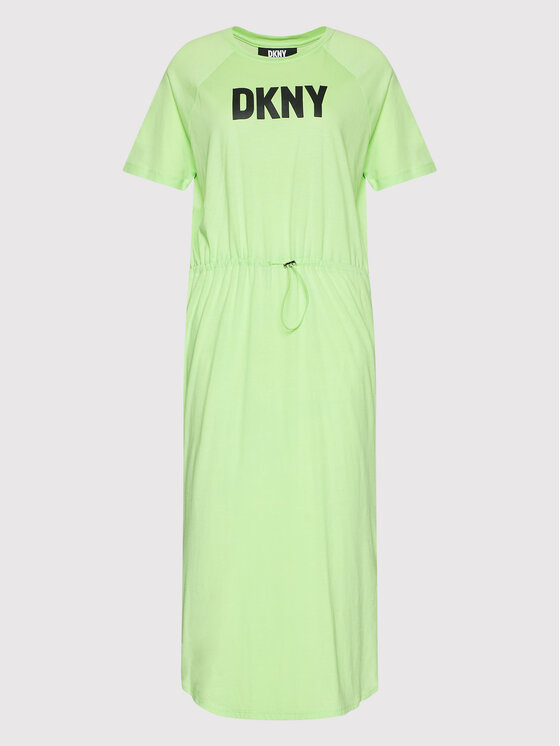 DKNY Sukienka codzienna P2AD7EGQ Zielony Regular Fit zdjęcie nr 5