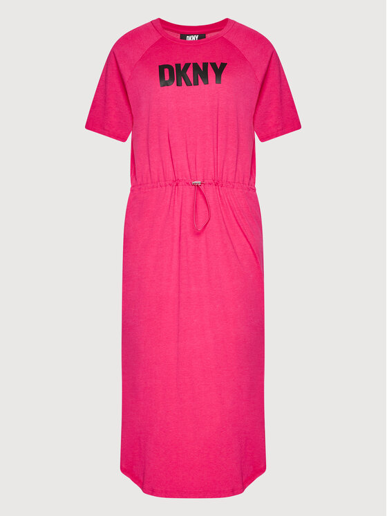 DKNY Sukienka codzienna P2BD7EGQ Różowy Regular Fit zdjęcie nr 5