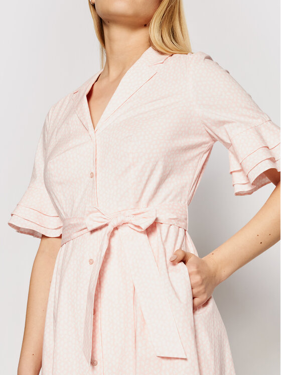 DKNY Sukienka koszulowa DD1B3361 Różowy Regular Fit zdjęcie nr 4