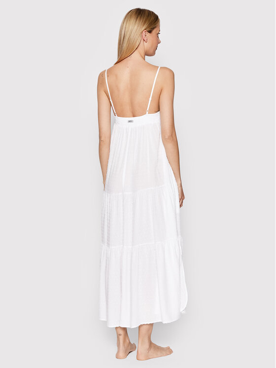 DKNY Sukienka letnia YI2622556 Biały Regular Fit zdjęcie nr 3