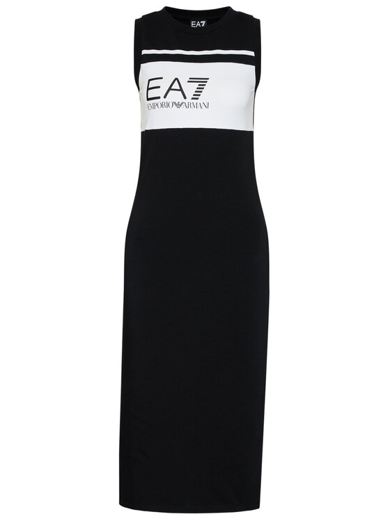 EA7 Emporio Armani Sukienka codzienna 3KTA61 TJ31Z 1200 Czarny Regular Fit zdjęcie nr 5