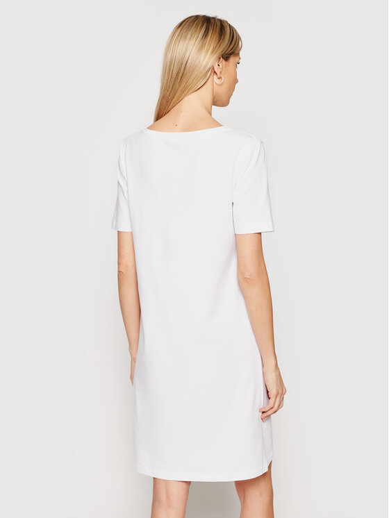 Emporio Armani Underwear Sukienka codzienna 164425 1P223 00010 Biały Regular Fit zdjęcie nr 3
