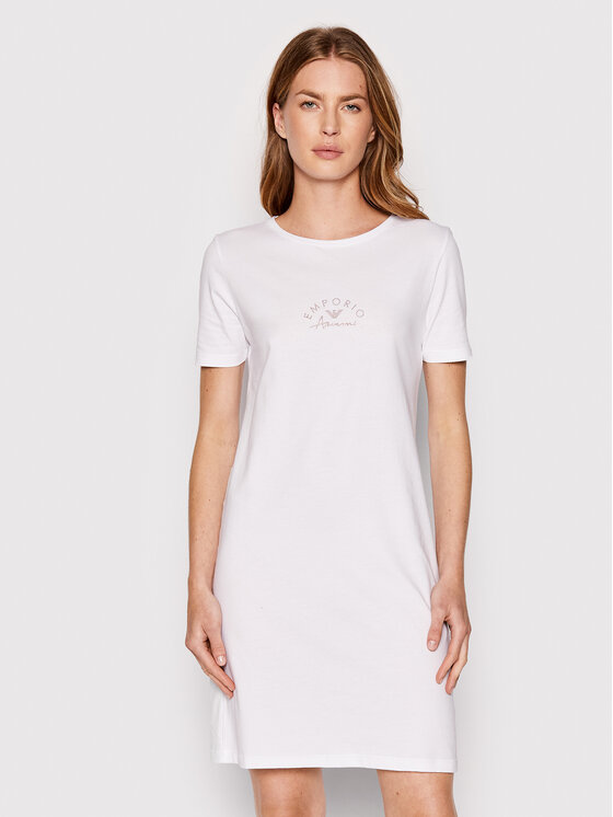 Emporio Armani Underwear Sukienka codzienna 164425 2R223 00010 Biały Regular Fit