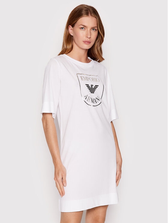 Emporio Armani Underwear Sukienka codzienna 164456 2R255 00010 Biały Regular Fit