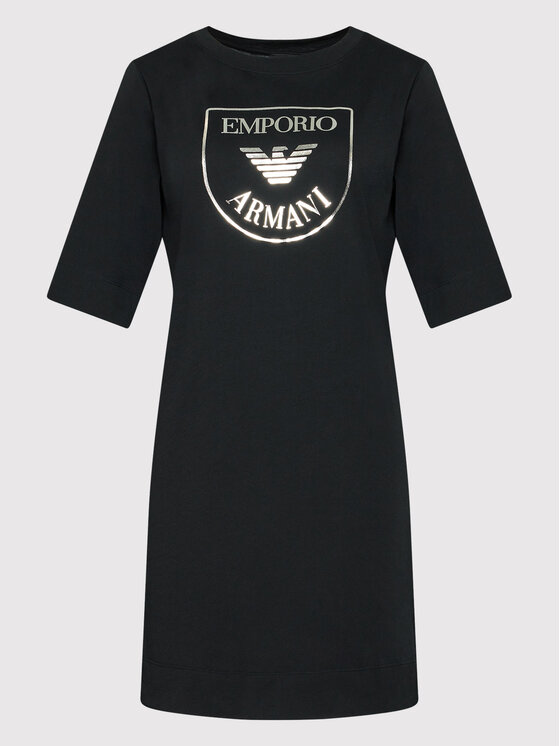 Emporio Armani Underwear Sukienka codzienna 164456 2R255 00020 Czarny Regular Fit zdjęcie nr 5