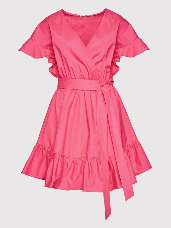 Fracomina Sukienka codzienna FP22SD1023W40001 Różowy Regular Fit zdjęcie nr 5