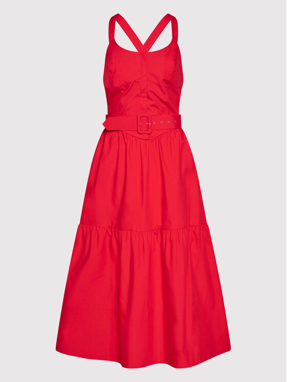 Fracomina Sukienka codzienna FR22SD2008W40001 Czerwony Regular Fit zdjęcie nr 5