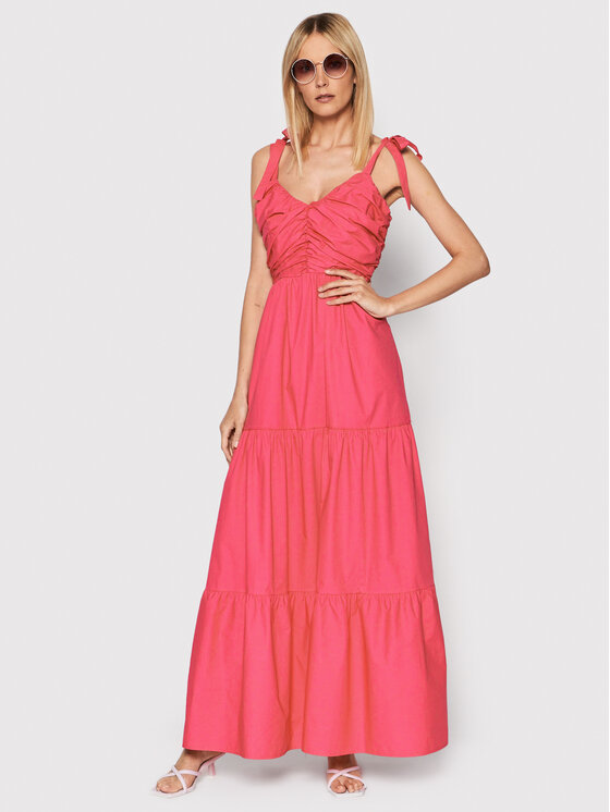 Fracomina Sukienka letnia FP22SD3012W40001 Różowy Regular Fit zdjęcie nr 2