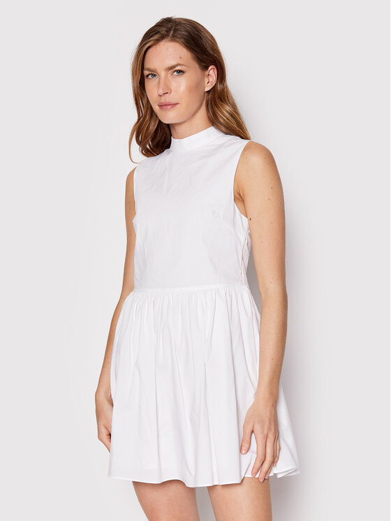 Glamorous Sukienka codzienna AC3560 Biały Regular Fit