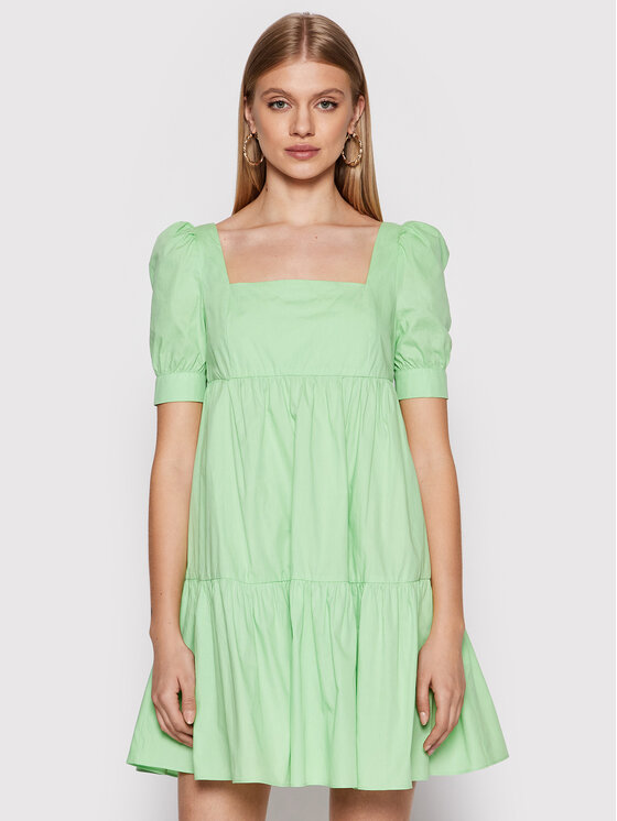 Glamorous Sukienka codzienna CA0290 Zielony Flattering Fit