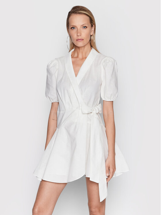 Glamorous Sukienka codzienna CK6572 Biały Regular Fit
