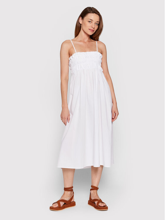 Glamorous Sukienka codzienna CK6606 Biały Regular Fit