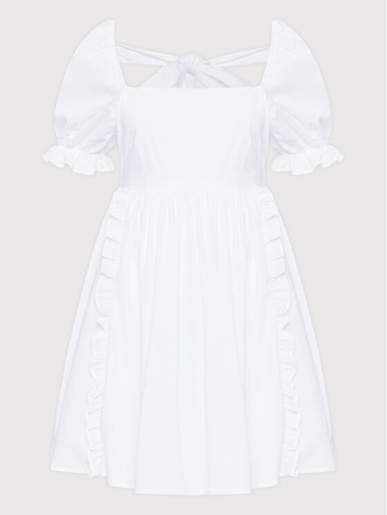 Glamorous Sukienka codzienna CK6608 Biały Regular Fit zdjęcie nr 5