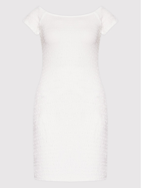 Glamorous Sukienka codzienna CK6629 Biały Slim Fit zdjęcie nr 5