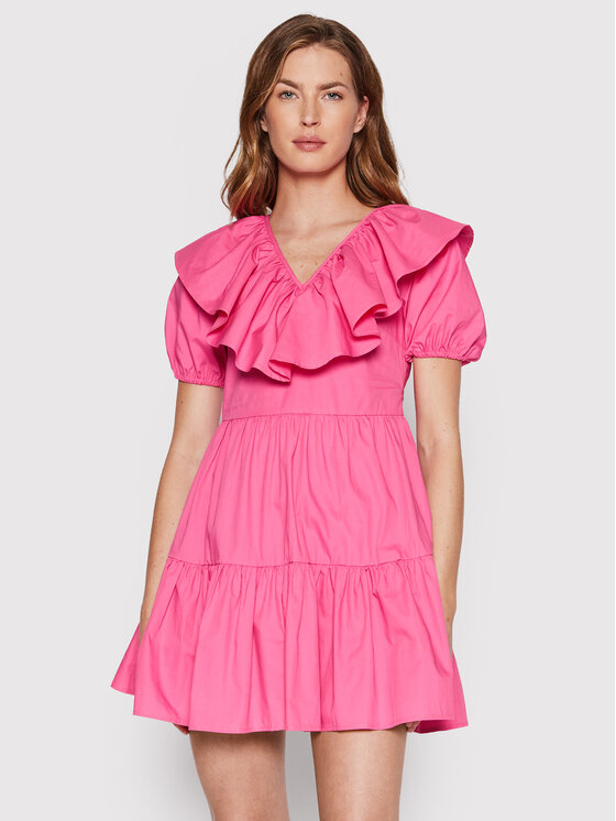 Glamorous Sukienka codzienna GC0553 Różowy Regular Fit