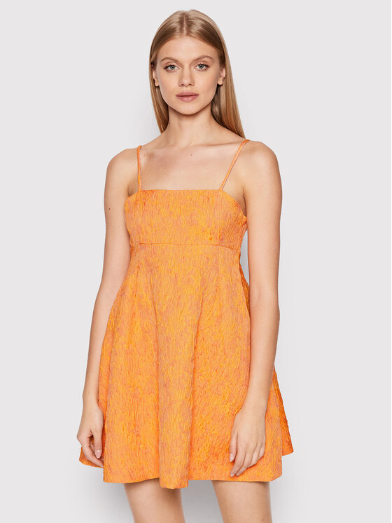 Glamorous Sukienka codzienna GC0566 Pomarańczowy Regular Fit