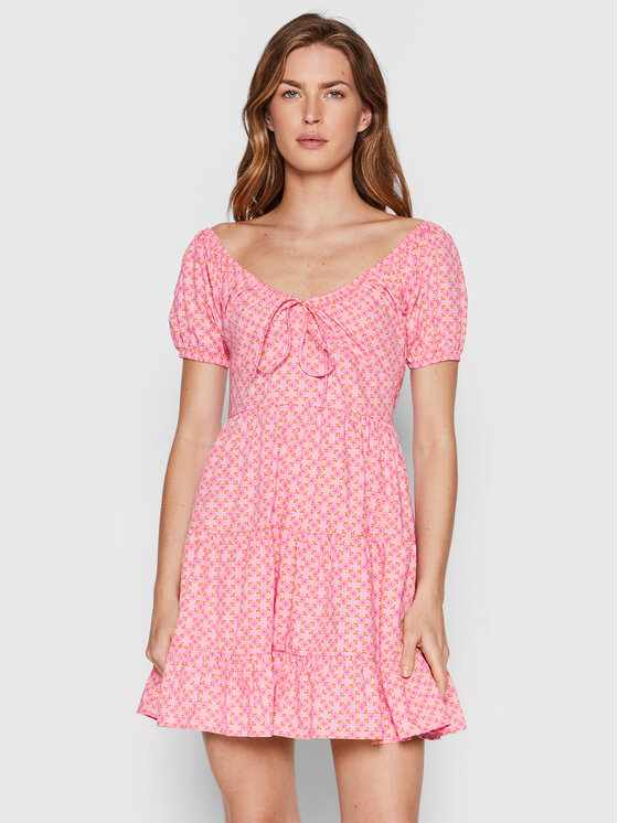 Glamorous Sukienka codzienna TM0564 Różowy Regular Fit