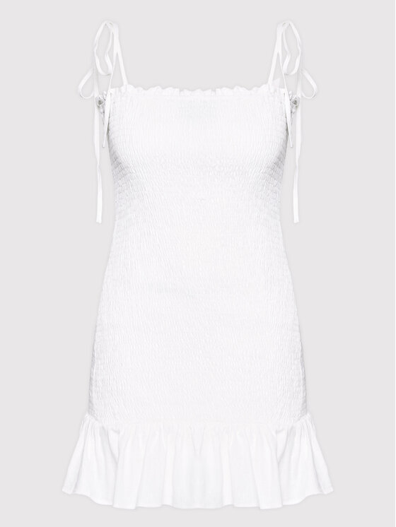 Glamorous Sukienka codzienna TM0565 Biały Slim Fit zdjęcie nr 5