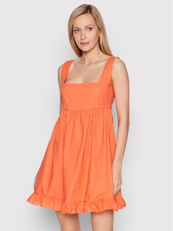 Glamorous Sukienka codzienna TM0566 Pomarańczowy Regular Fit