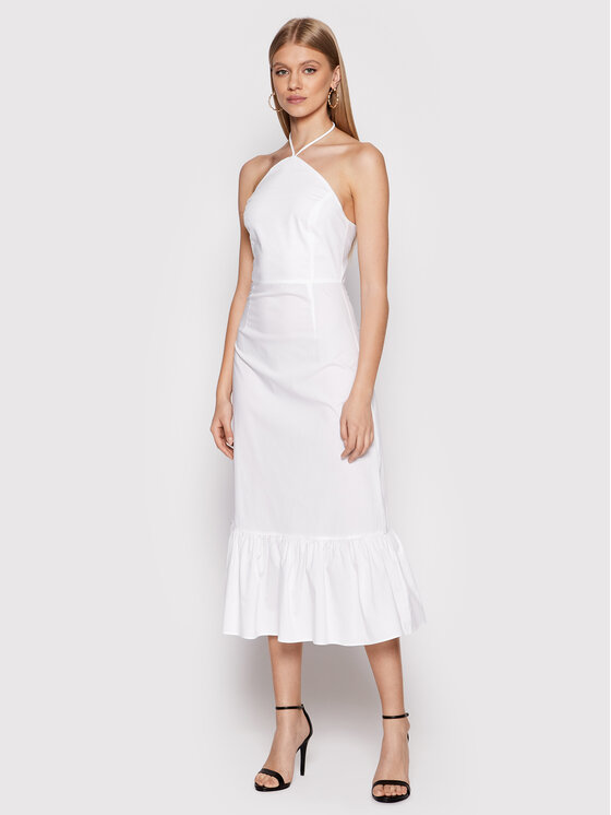 Glamorous Sukienka letnia AC3567 Biały Regular Fit