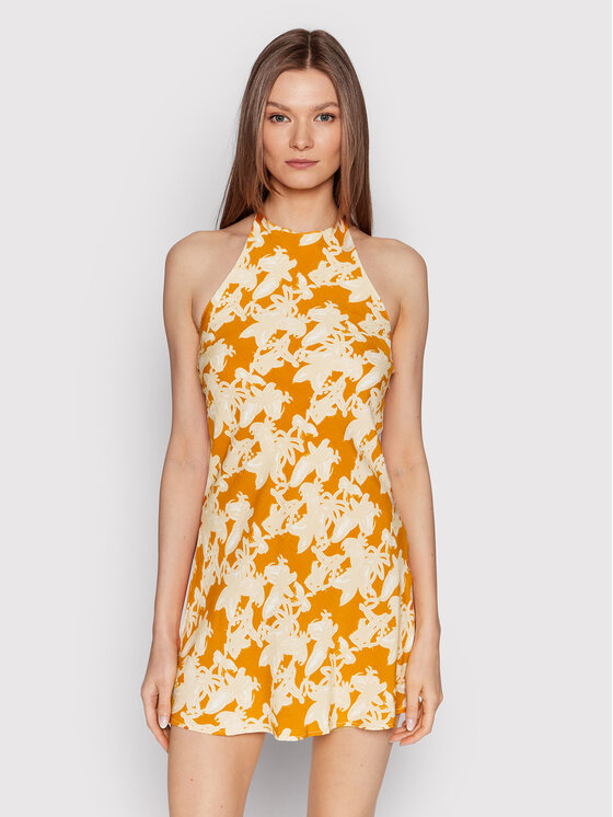 Glamorous Sukienka letnia AN4201 Pomarańczowy Regular Fit