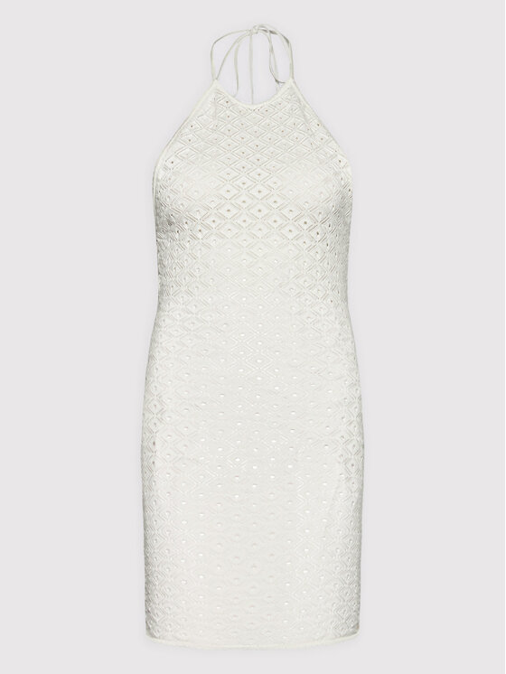 Glamorous Sukienka letnia AN4217 Biały Slim Fit zdjęcie nr 5