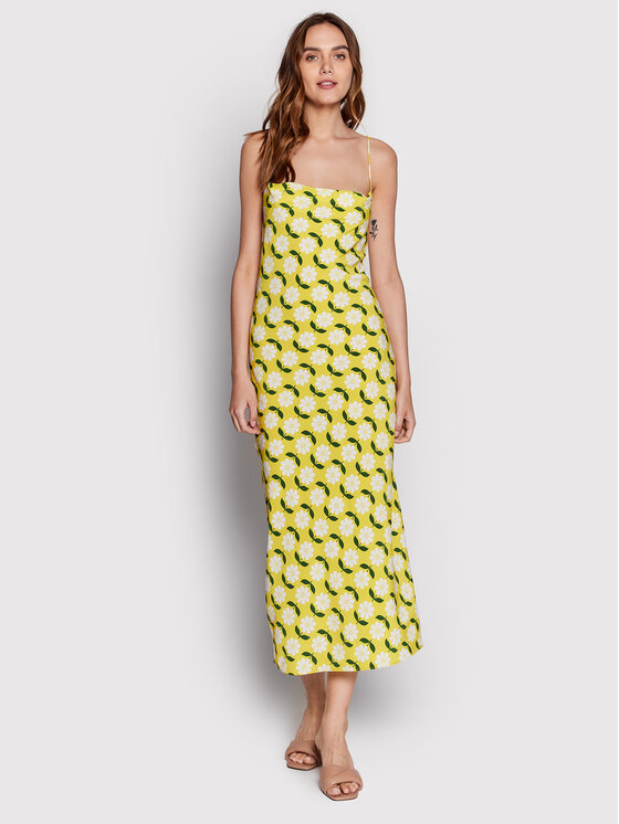 Glamorous Sukienka letnia CA0281 Żółty Regular Fit