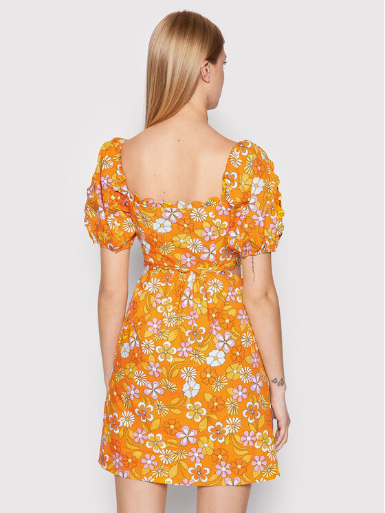 Glamorous Sukienka letnia GC0563 Pomarańczowy Regular Fit zdjęcie nr 3