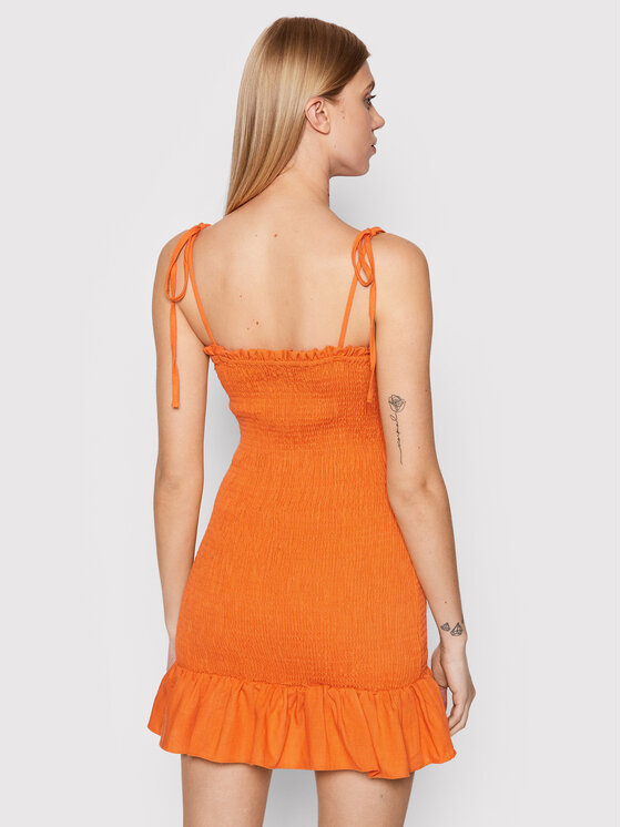 Glamorous Sukienka letnia TM0565 Pomarańczowy Slim Fit zdjęcie nr 3