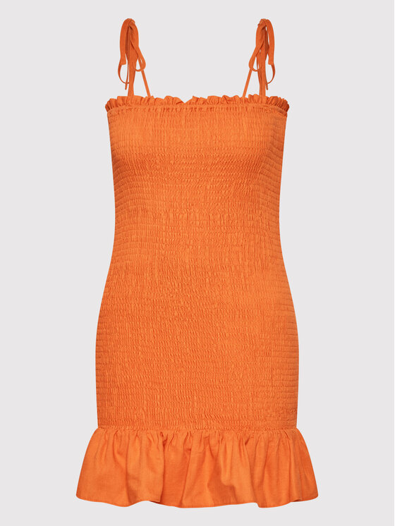 Glamorous Sukienka letnia TM0565 Pomarańczowy Slim Fit zdjęcie nr 5