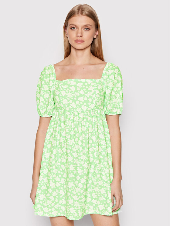 Glamorous Sukienka letnia TM0567 Zielony Regular Fit
