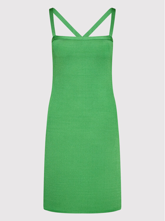 Guess Sukienka dzianinowa W2YK11 Z2XY0 Zielony Slim Fit zdjęcie nr 5