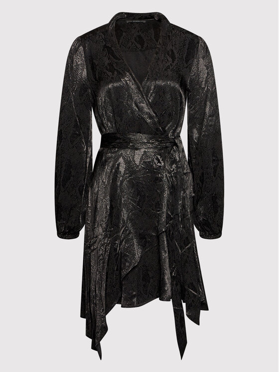 Guess Sukienka koktajlowa Doha W1BK10 WE5B2 Czarny Slim Fit zdjęcie nr 5