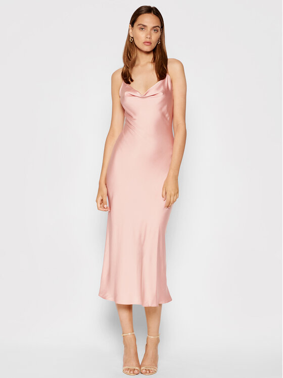 Guess Sukienka koktajlowa New Akilina W1YK1C WD8G0 Różowy Slim Fit zdjęcie nr 2