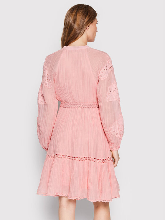 Guess Sukienka koszulowa Arita W2GK22 WE340 Różowy Regular Fit zdjęcie nr 3