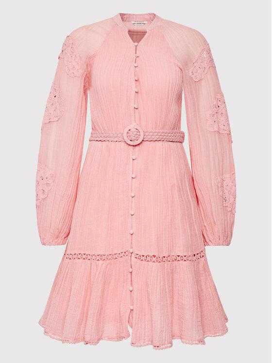 Guess Sukienka koszulowa Arita W2GK22 WE340 Różowy Regular Fit zdjęcie nr 5