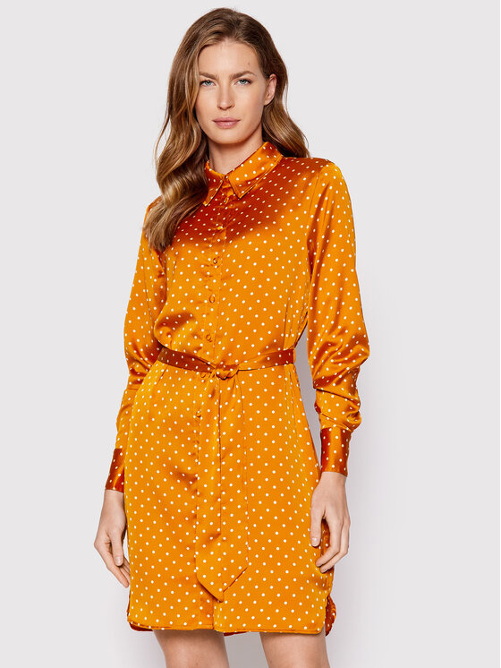 Guess Sukienka koszulowa W2YK30 WD8G2 Pomarańczowy Regular Fit