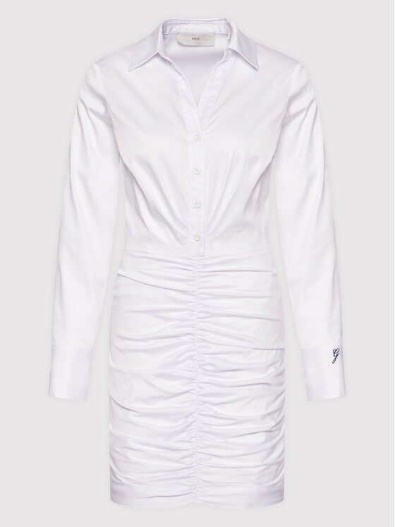 Guess Sukienka koszulowa W2YK84 WE2Q0 Biały Regular Fit zdjęcie nr 5