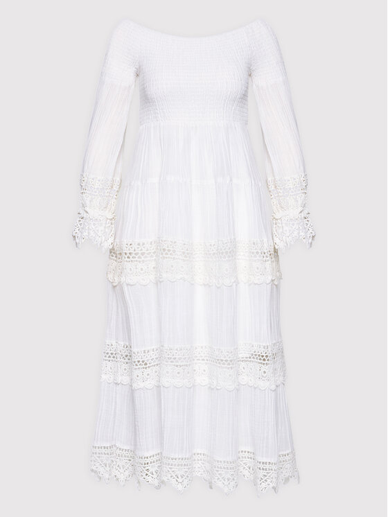 Guess Sukienka letnia Amberlee W1YK11 RE340 Biały Regular Fit zdjęcie nr 5