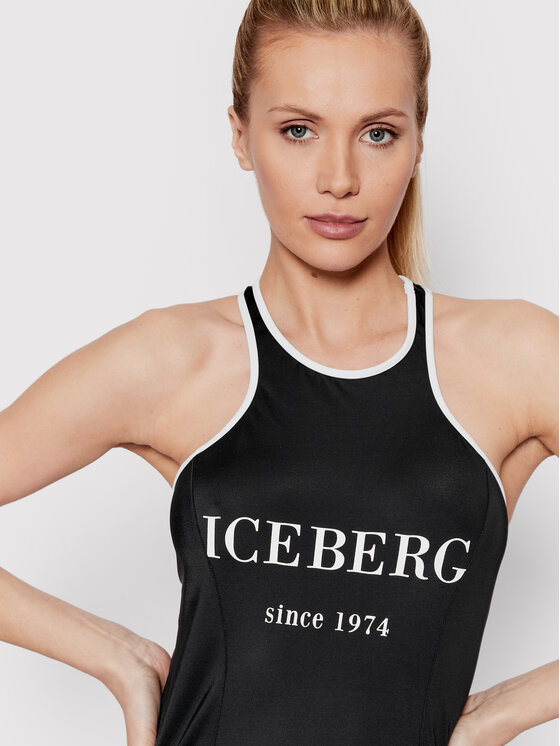 Iceberg Sukienka codzienna ICE2WCU03 Czarny Slim Fit zdjęcie nr 4