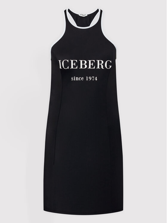 Iceberg Sukienka codzienna ICE2WCU03 Czarny Slim Fit zdjęcie nr 5