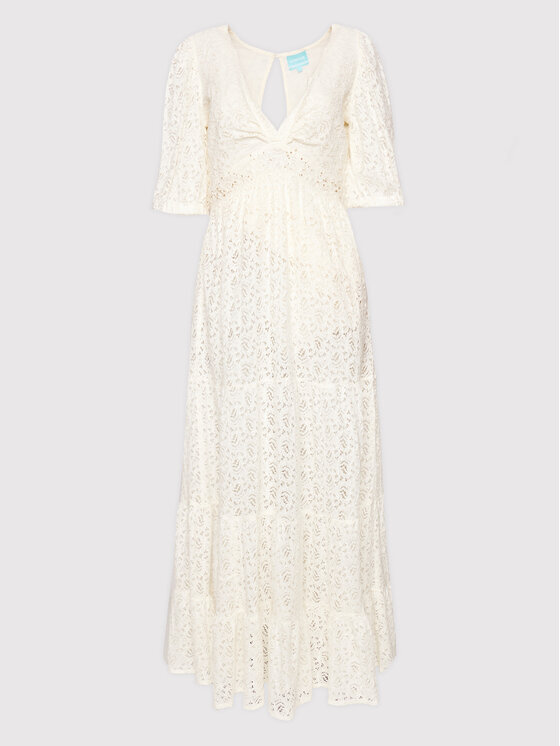 Iconique Sukienka codzienna IC22 024 Biały Regular Fit zdjęcie nr 5