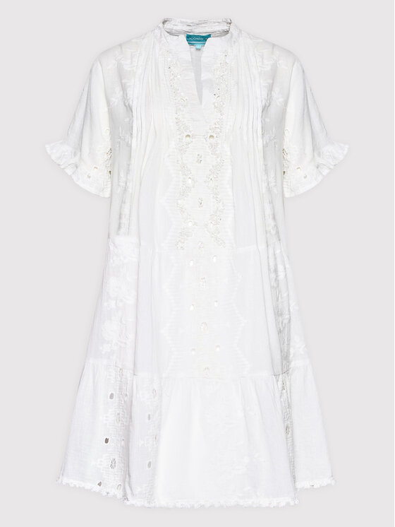 Iconique Sukienka letnia Angie IC22 006 Biały Regular Fit zdjęcie nr 5