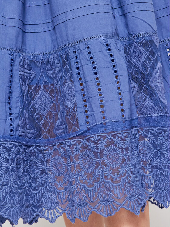 Iconique Sukienka letnia Gaia IC21 084 Niebieski Regular Fit zdjęcie nr 4